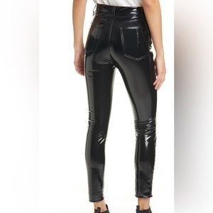 Rag & Bone, Super High Waist Ankle, Skinny Vinyl Pants